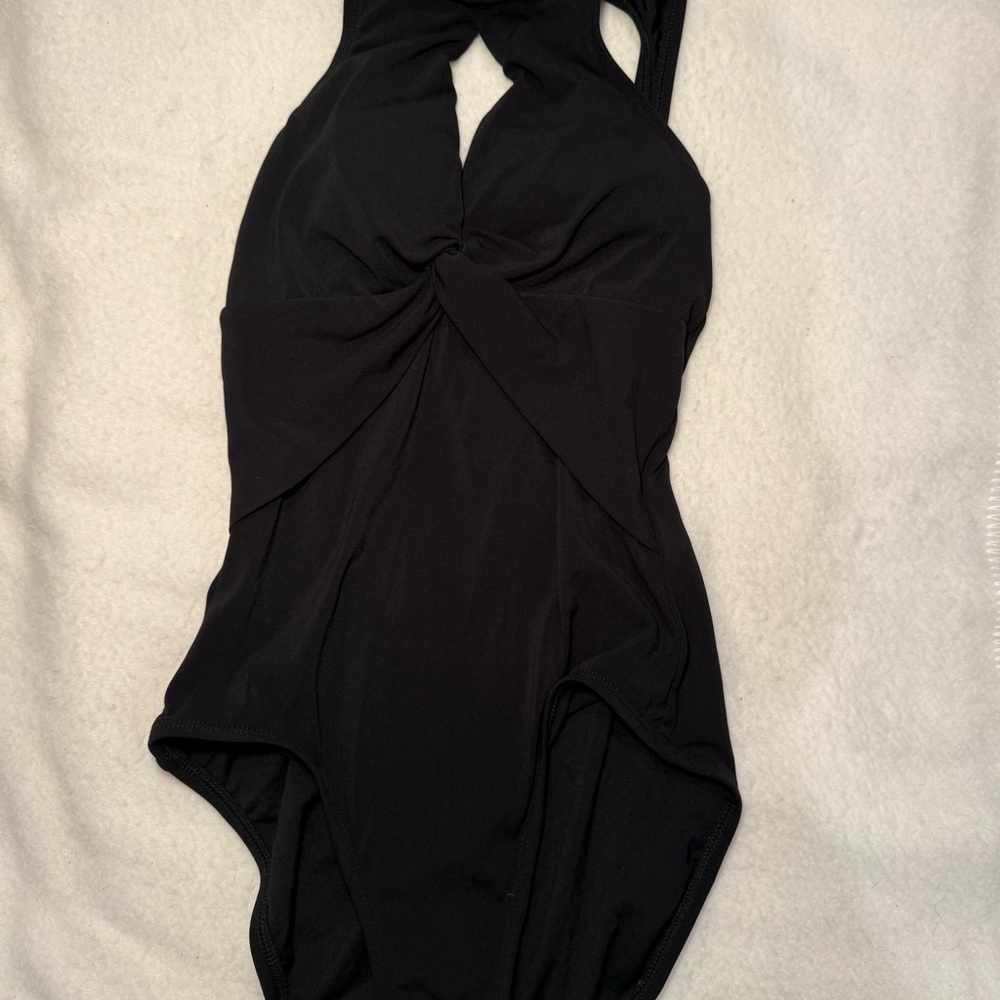 PRISTINE LIKE NEW ROBIN PICCONE AVA HIGH NECK SWIMSUIT BLACK SZ 6 - Picture 3 of 9